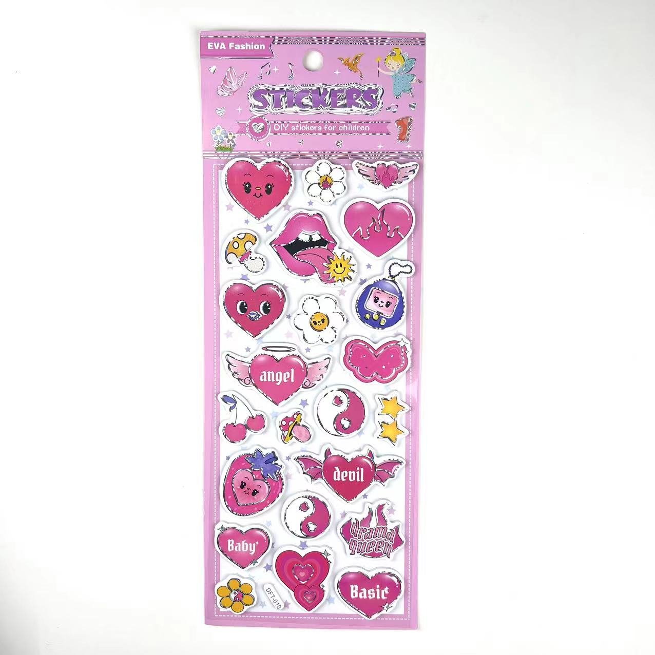 Children's DIY stationery gift with EVA foam 3D cute cartoon girl stickers