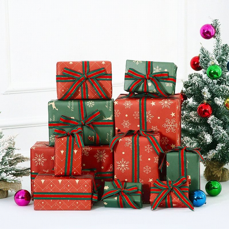 Custom brand logo color printing gift box packing wrapping paper cloth tissue paper
