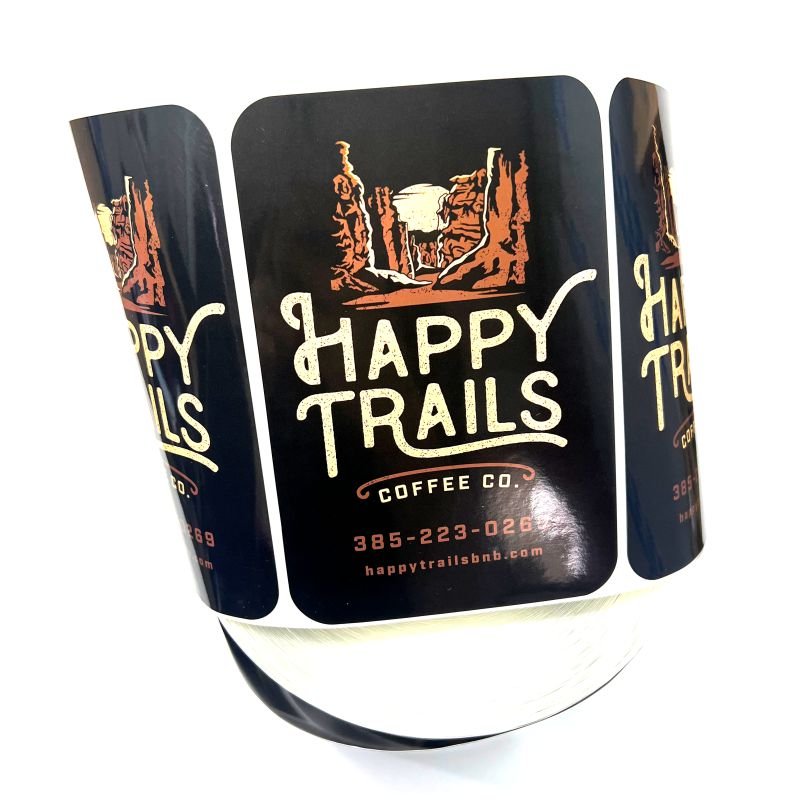 wholesale etiquette autocolante roll labels stickers personalized honey jar biodegradable sticky stickers