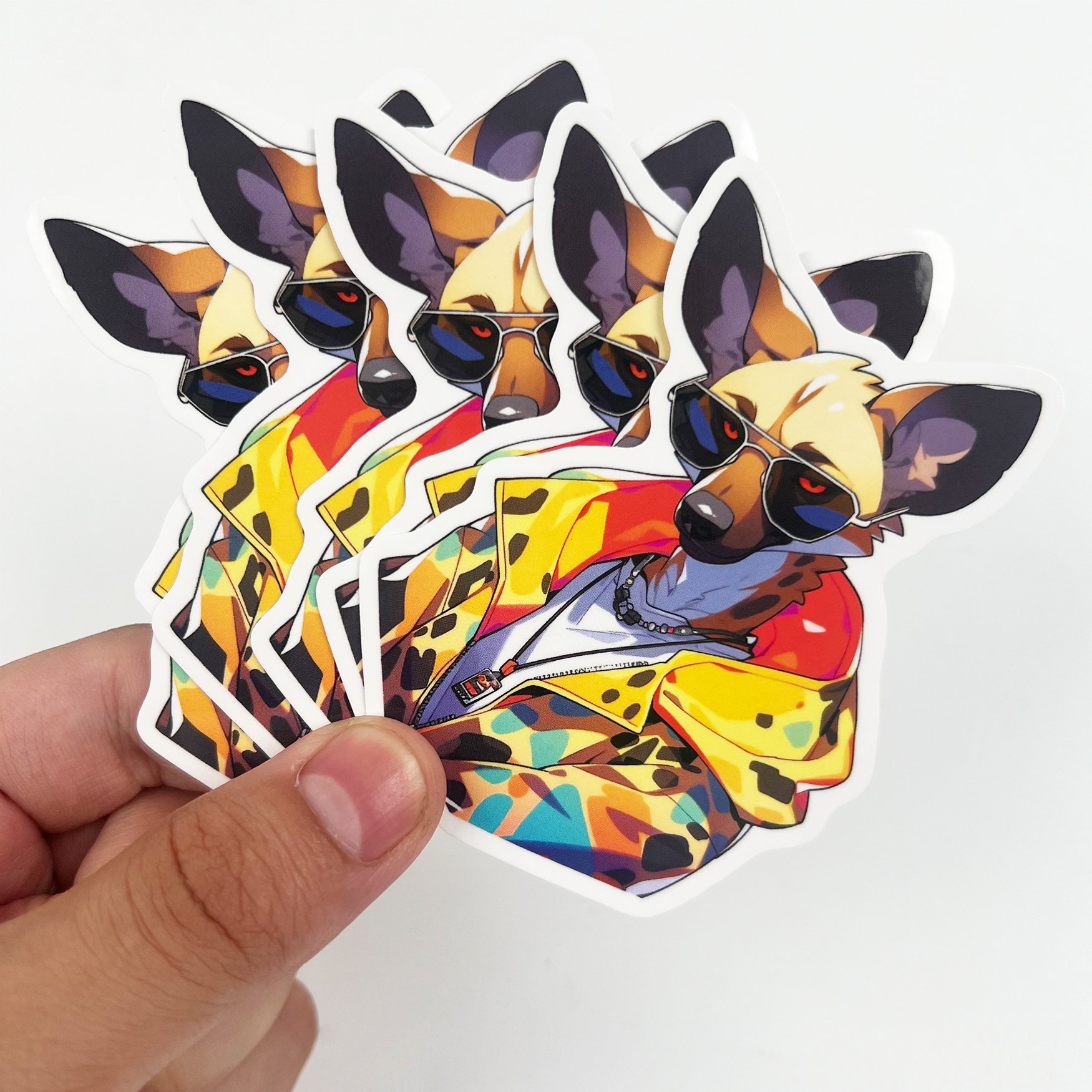 Custom Die Cut Vinyl Sticker Adhesive Waterproof PVC Logo Labels Holographic Stickers Kiss cut Sticker sheets for Kids Custom