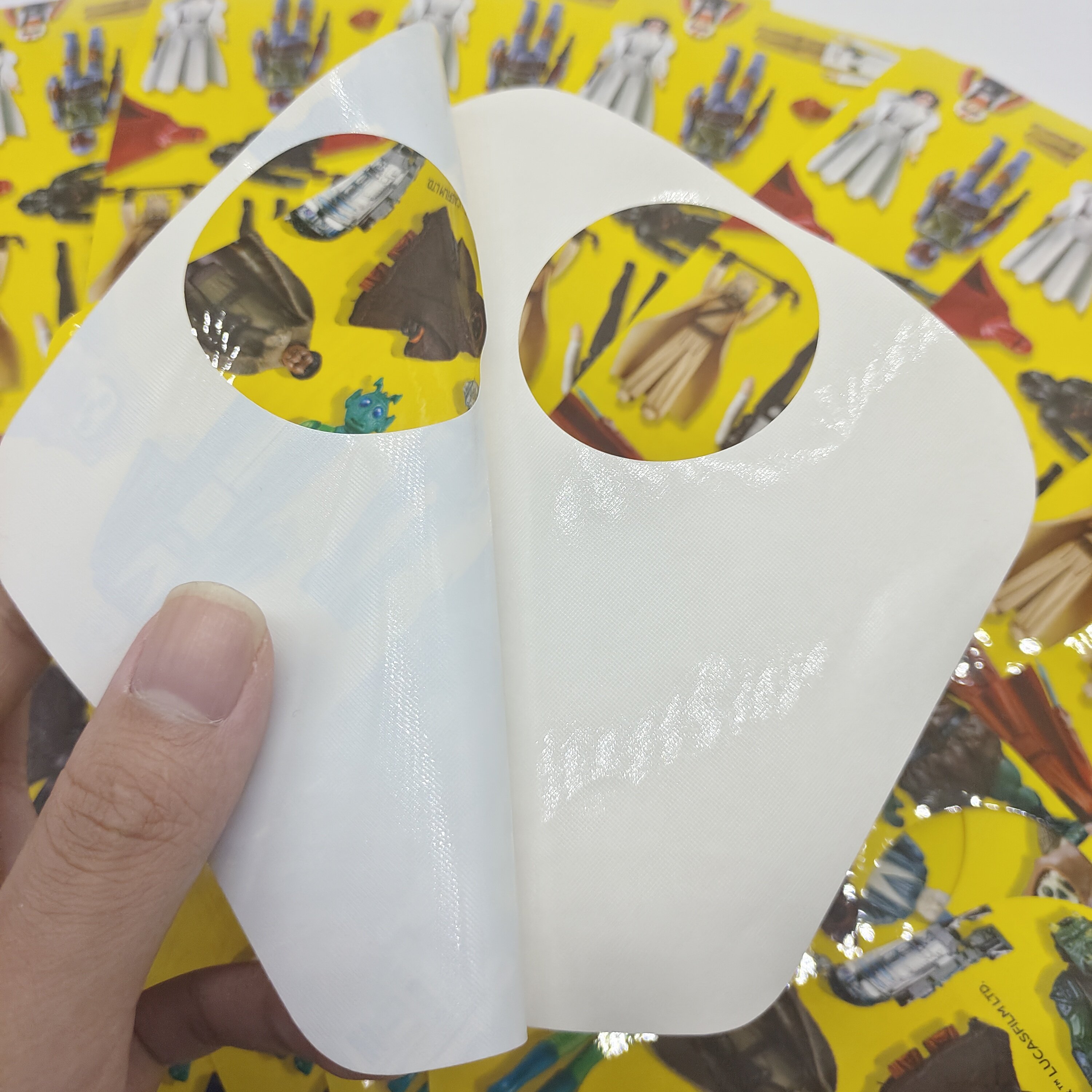 Custom cartoon waterproof sticker Custom color die-cut self-adhesive sticker