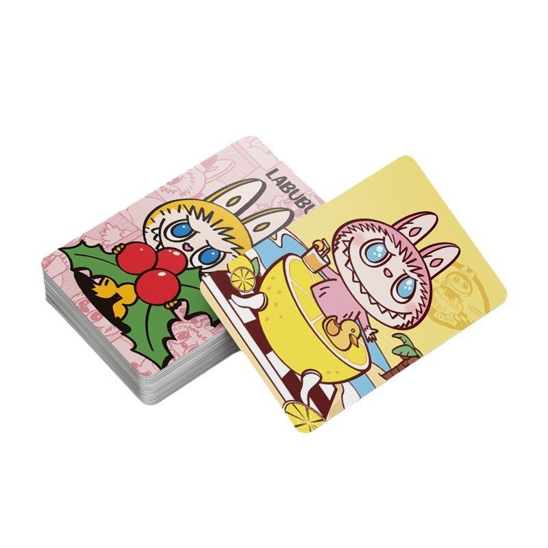92PCS Wholesale Labubu Lomo Card Gift Box Paper Pictures Anime Playing Photo Cards Blindbox Bookmark Gift