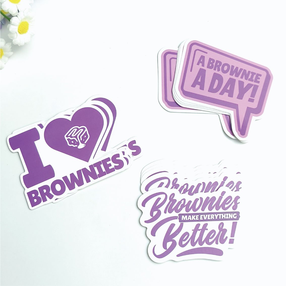 Custom brand logo adhesive waterproof label vinyl cartoon sticker custom printing die cut sticker