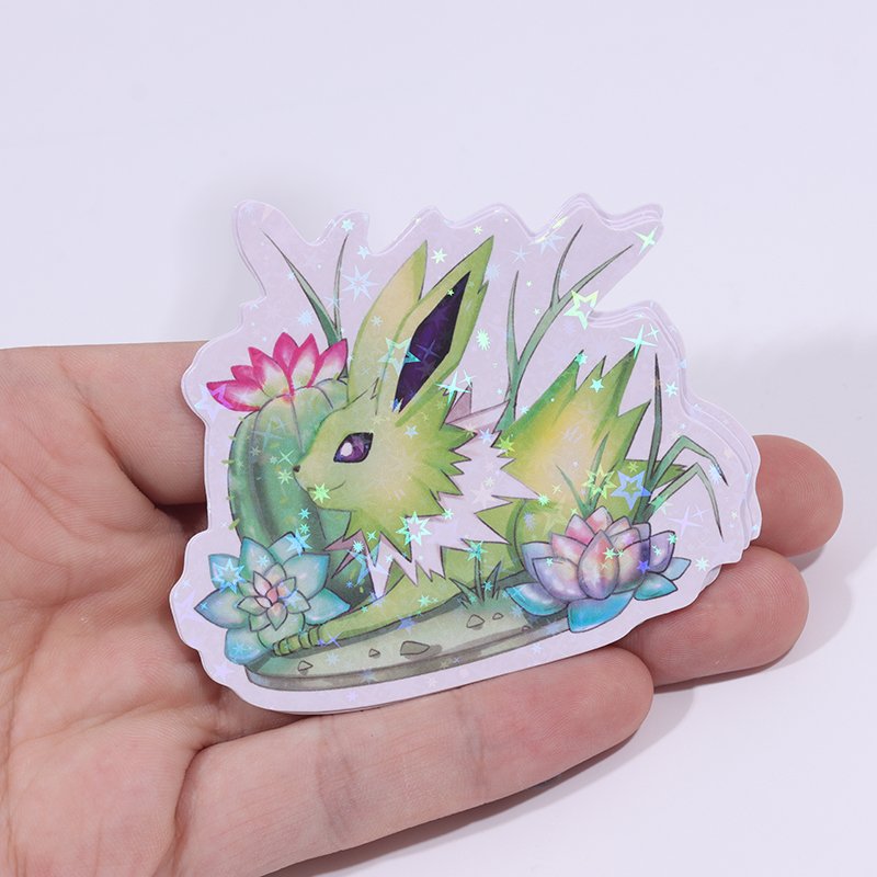 Waterproof Sticker Label Holographic Sticker Logo Custom Anime Sticker Long Lasting
