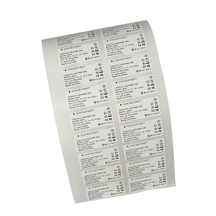 custom electronic adhesive sticker labels high quality waterproof label stickers for electronic products parameter