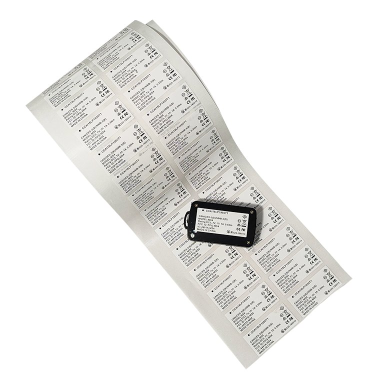 custom electronic adhesive sticker labels high quality waterproof label stickers for electronic products parameter