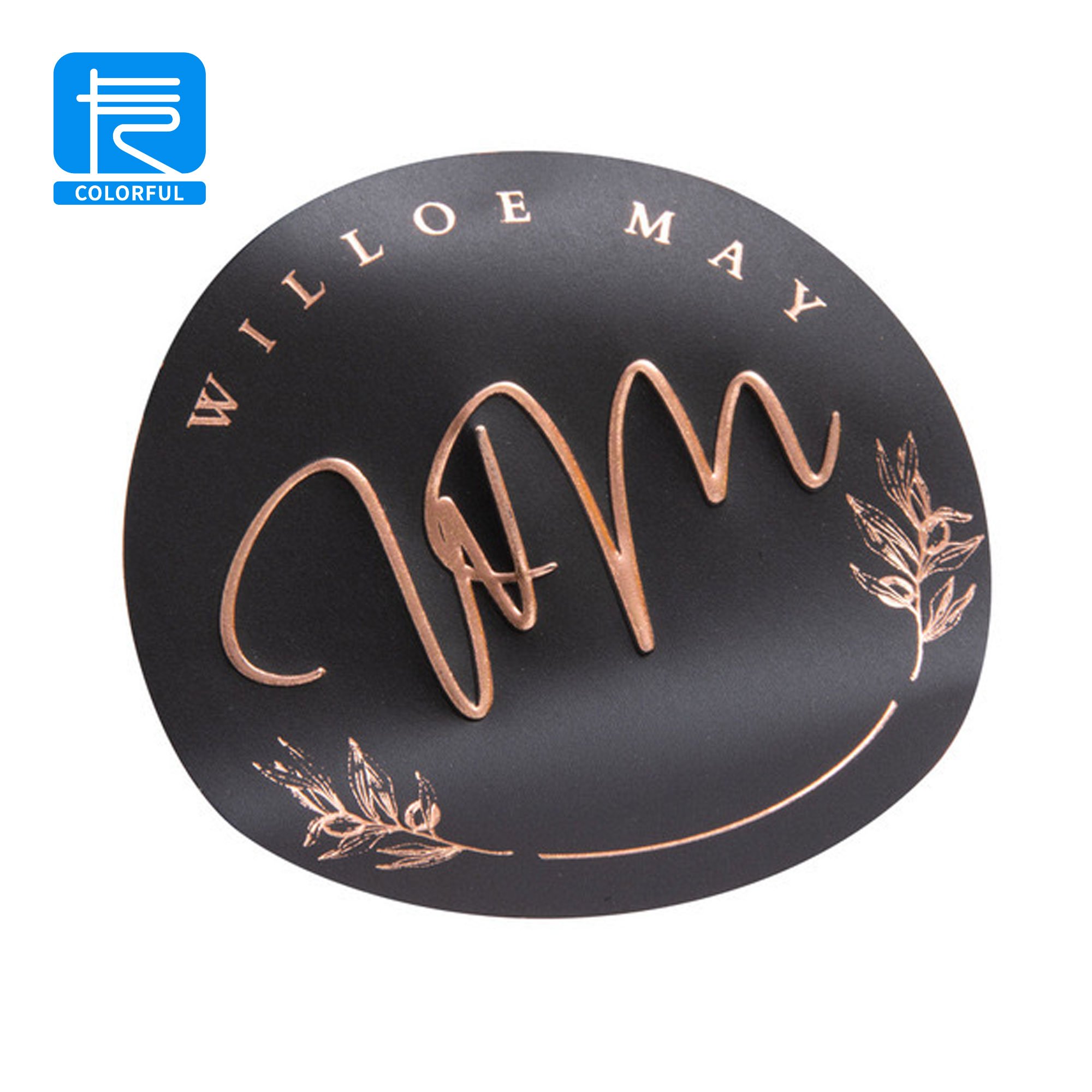 Crack Easy Durable Waterproof Vinyl Self-Adhesive Die Cut Custom Logo Stickers 100 pcs