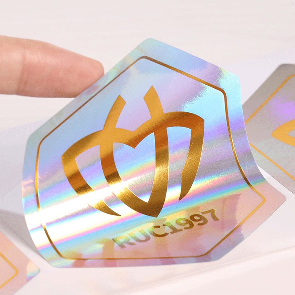 Crack Easy Durable Waterproof Vinyl Self-Adhesive Die Cut Custom Logo Stickers 100 pcs