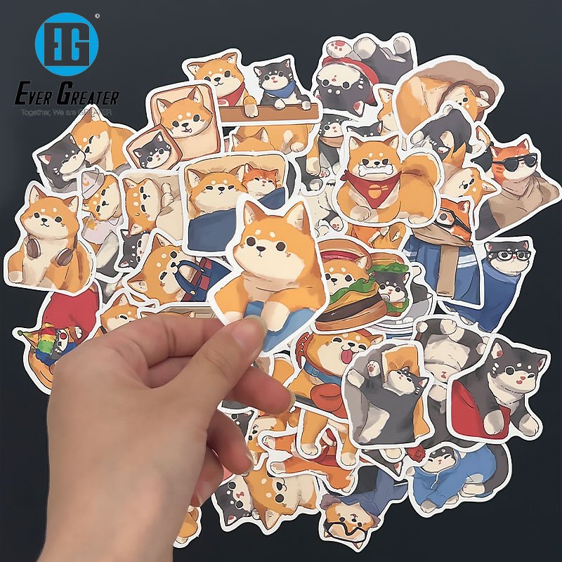 Customized 3m Self Adhesive Vinyl Car Design waterproof cartoon sticker