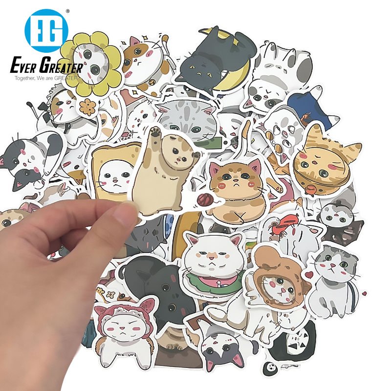 Customized 3m Self Adhesive Vinyl Car Design waterproof cartoon sticker