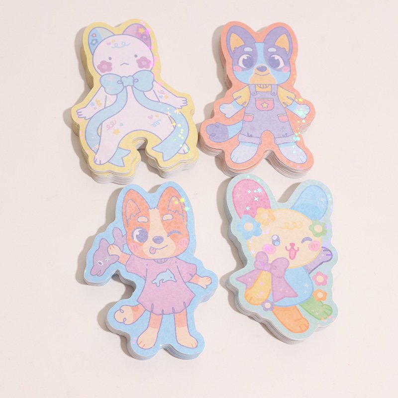 Wholesale Waterproof Custom Printed Logo Anime Cartoon Hologram Stickers Custom Vinyl Sticker