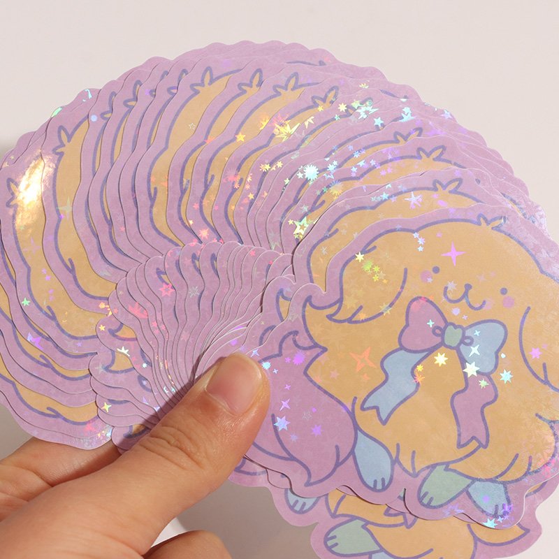 Wholesale Waterproof Custom Printed Logo Anime Cartoon Hologram Stickers Custom Vinyl Sticker