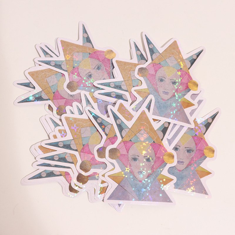 Wholesale Waterproof Custom Printed Logo Anime Cartoon Hologram Stickers Custom Vinyl Sticker