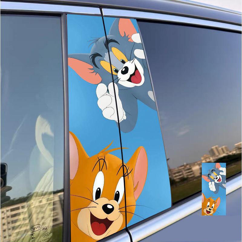 ETIE uv proof cartoon sticker car B pillar cartoon waterproof custom styling vehicle decor Printing accessories Decal
