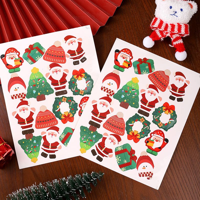 Custom Halloween Christmas Vinyl Die Cut Hologram Stickers Sheet