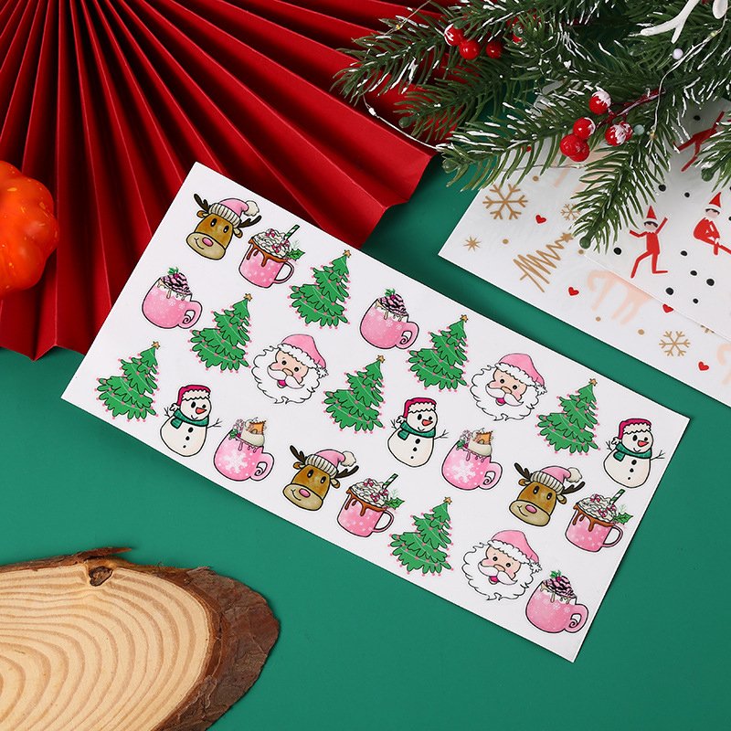 Custom Halloween Christmas Vinyl Die Cut Hologram Stickers Sheet