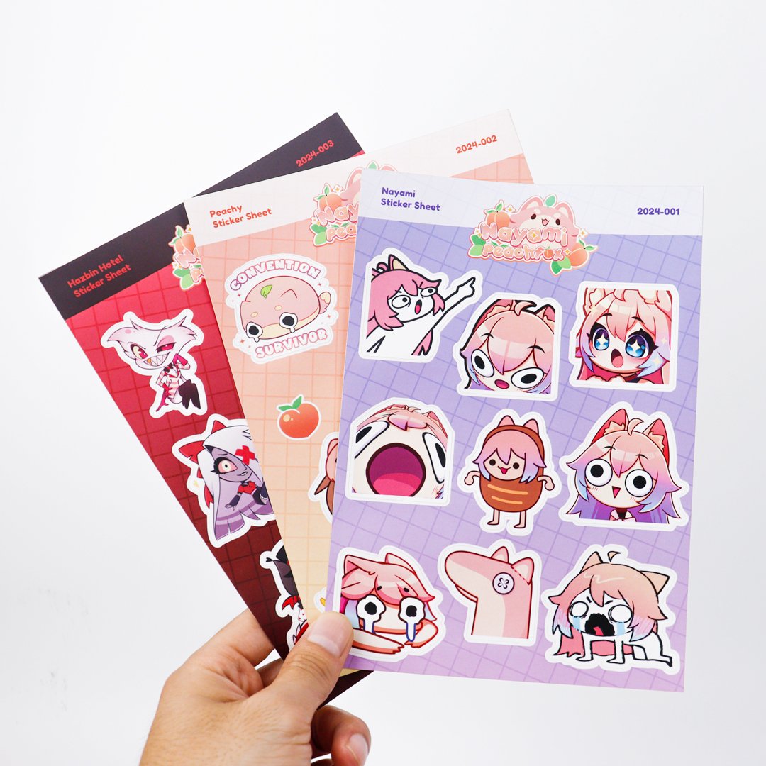 Personalized UV Waterproof Self Adhesive Holographic laber Brand Logos PVC Vinyl Kiss Cut Cartoon Sticker Sheet Custom