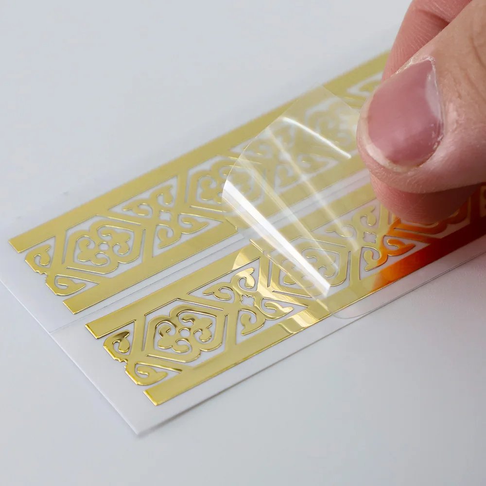Professional Custom Waterproof Durable Chrome Self-Adhesive Nickel Material Golden Metal Logo Sticker For Phone Stickers