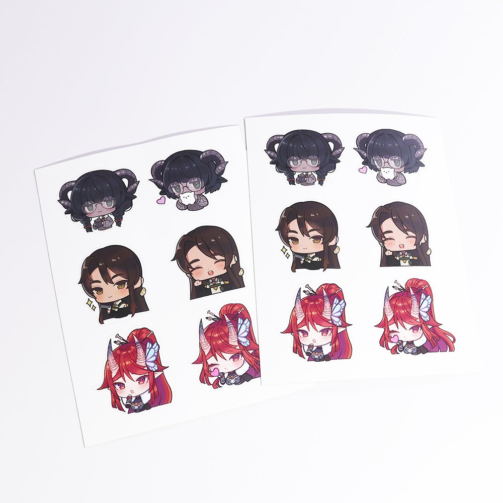 Personalized design logo printing waterproof self adhesive glossy cartoon laptop vinyl custom stickers die cut