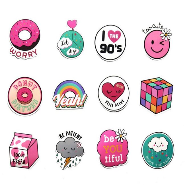 Custom adhesive cartoon puffy sticker for kids