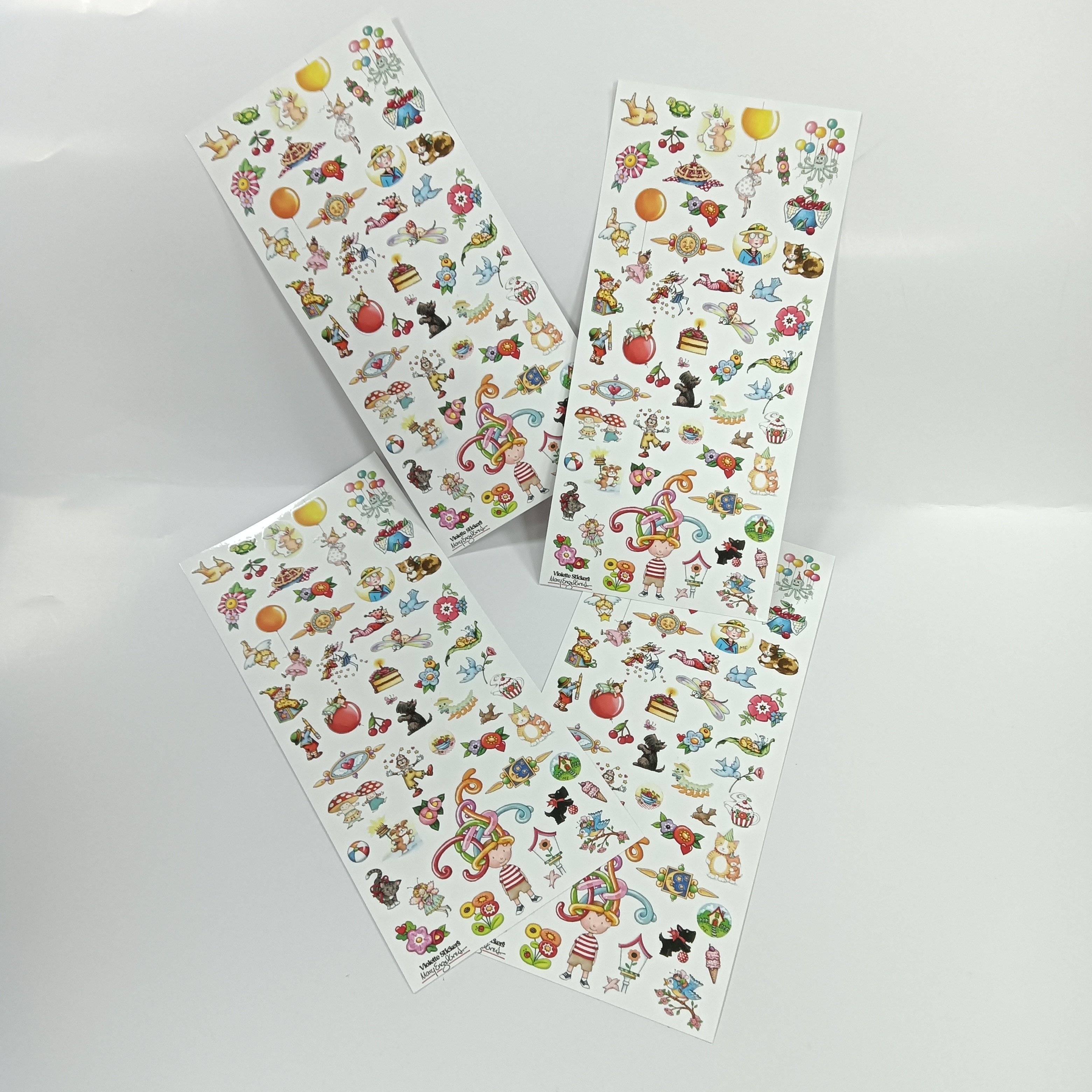 A4 A5 A6 custom label stickers kiss cut logo with decal stickers vinyl hologram cartoon stickers factory direct sell