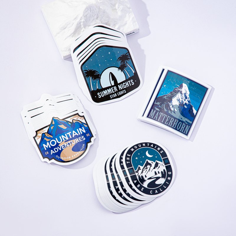 Custom Logo Label Animal Waterproof Holographic Printing Custom Clear Waterproof Adhesive Vinyl Stickers For Water Bottles