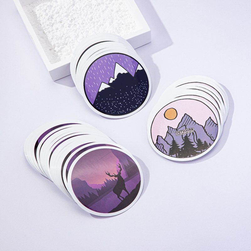 Custom Logo Label Animal Waterproof Holographic Printing Custom Clear Waterproof Adhesive Vinyl Stickers For Water Bottles
