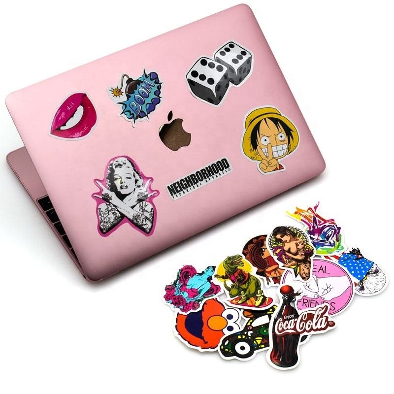 100pcs Waterproof Popular Cute Die Cut Sticker Custom Printing Vinyl Cartoon Stickers 100 pcs