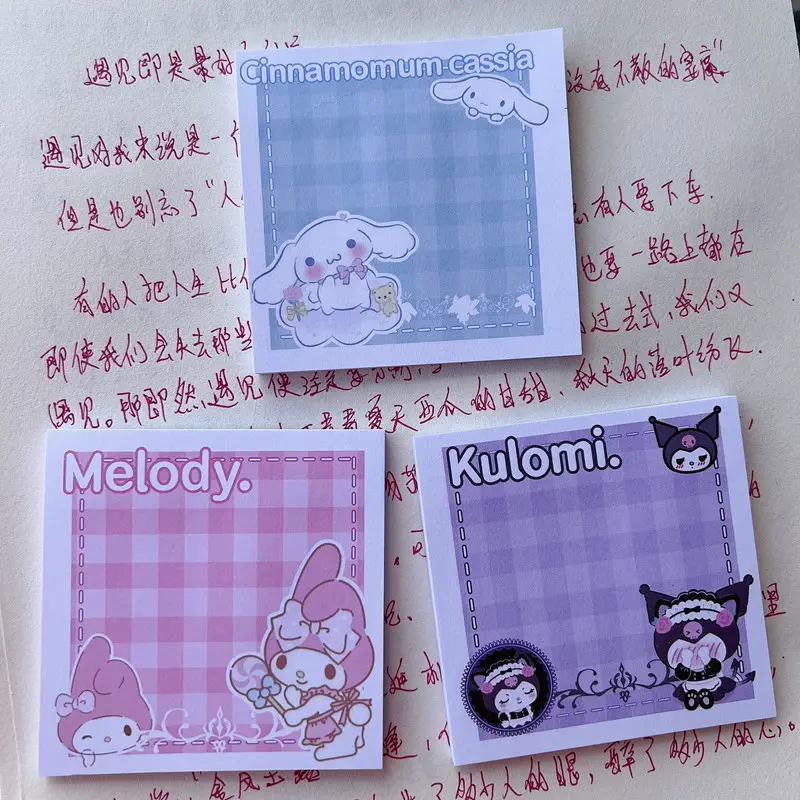 Factory wholesale cartoon anime cute durable vinyl PVC waterproof little girl quality memo stickers