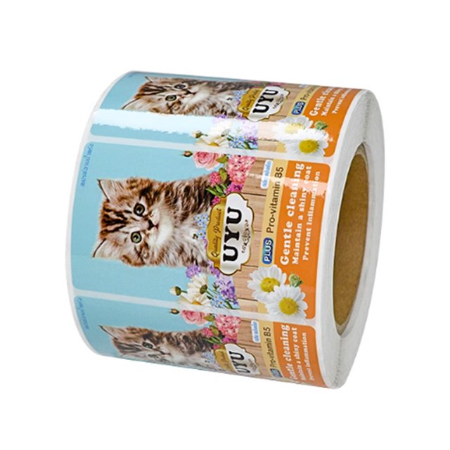 QR code trademark self-adhesive logo label Transparent Milk Tea take-out advertising label sticker customization
