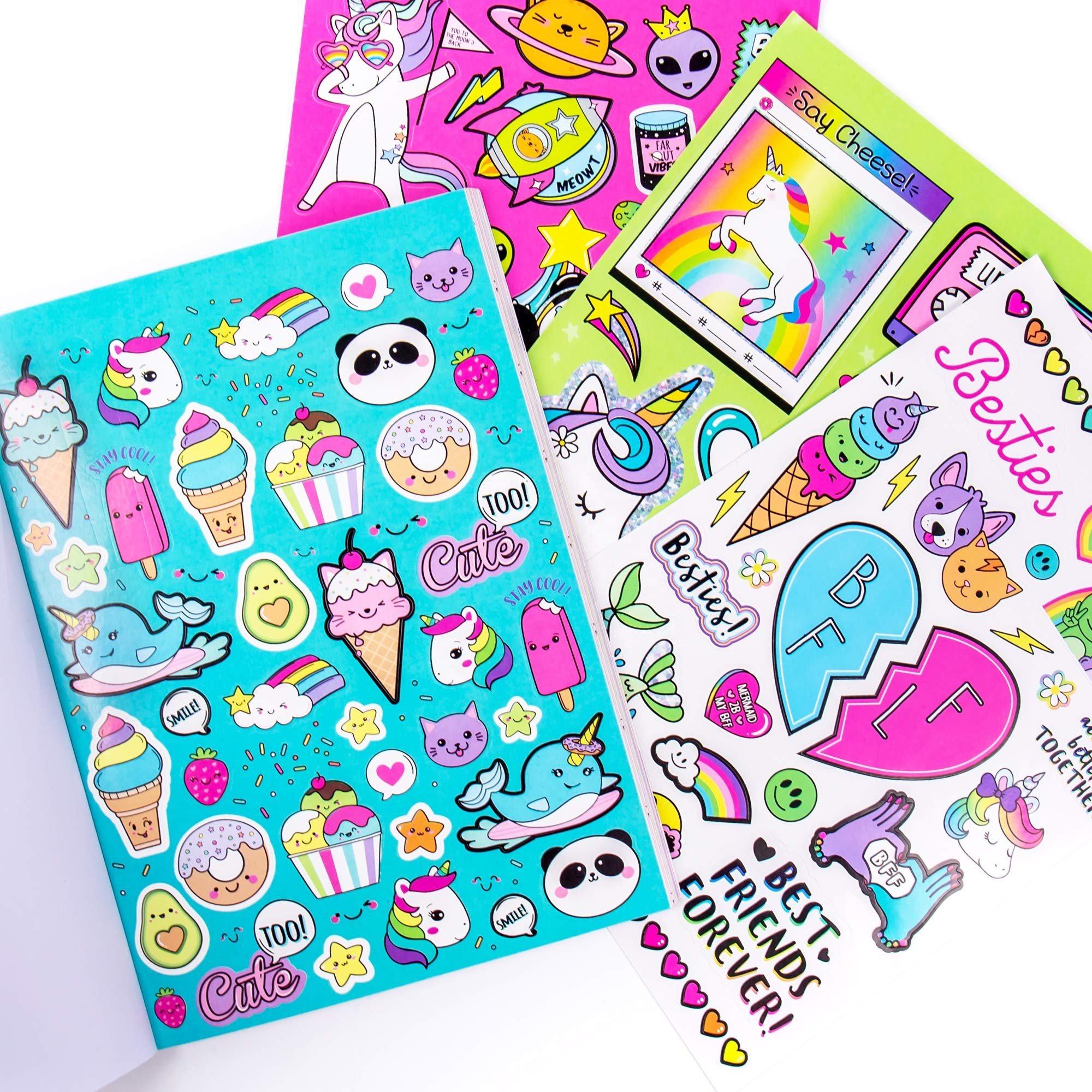 cute cartoon sticker scene pvc sticker book reusable for kids 1500 pieces eco-friendly sticker printing logo custom