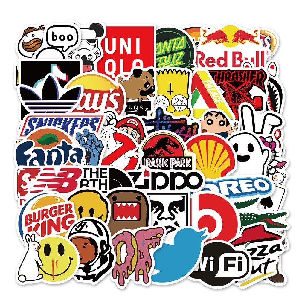 Custom Waterproof Holographic Adhesive Cartoon Sticker Label Sticker Logo Waterproof Vinyl Stickers Sheets