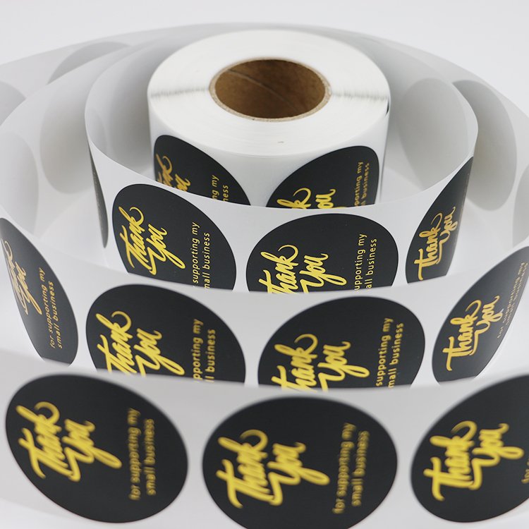 Mobiusea Party Thank You Stickers Roll Simple And Sincere 2 inch Waterproof 500 Labels For Small Business Packaging
