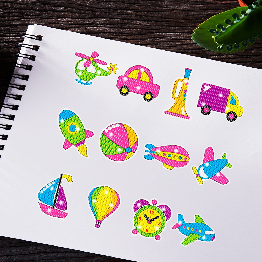 New hot selling 5D diamond sticker DIY cartoon cute animal toy sticker smart toy children's gift