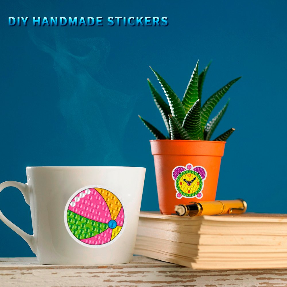 New hot selling 5D diamond sticker DIY cartoon cute animal toy sticker smart toy children's gift