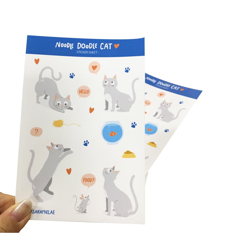 Good Price And Quality Kids Cartoon Stickers Custom Decorative Sticker Sheet