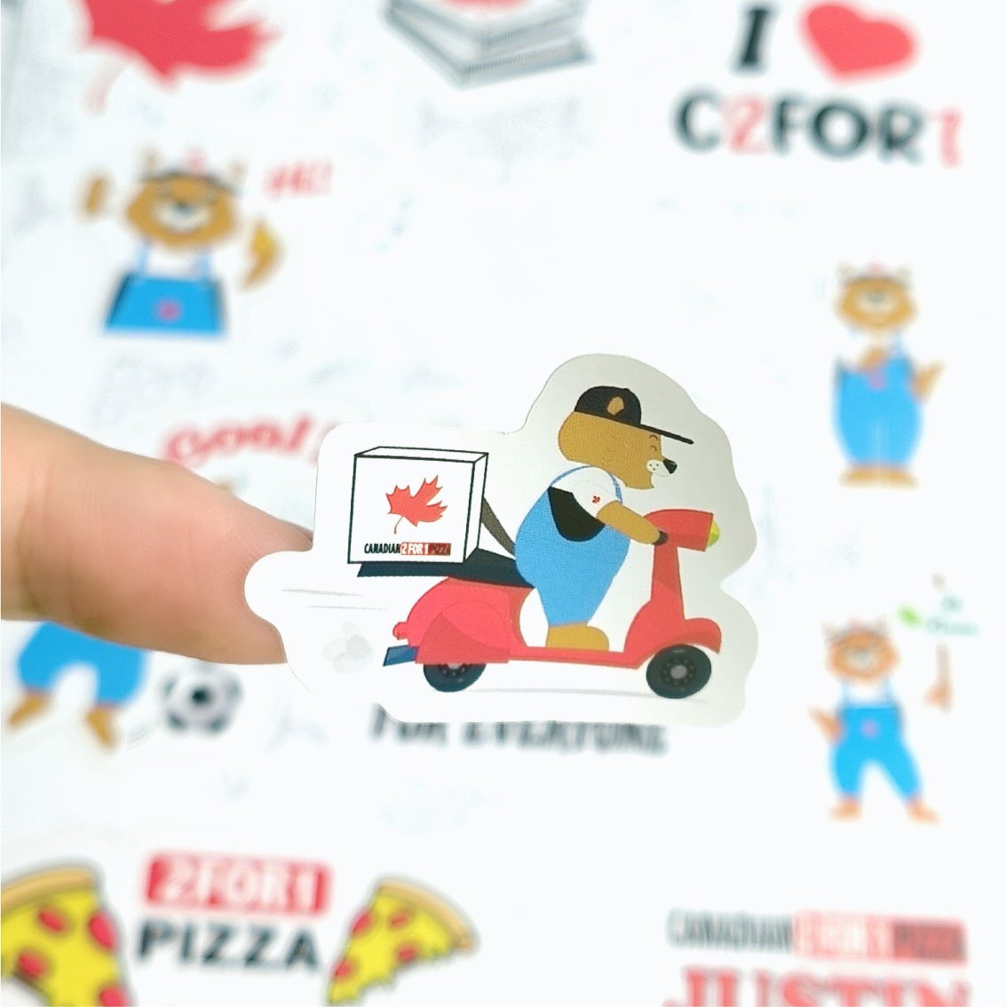 Custom logo stickers waterproof cartoon stickers vinyl adhesive die cut stickers printing for packaging