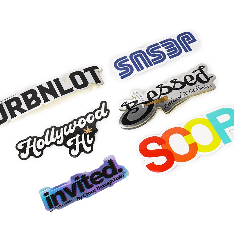 Custom Printing Design Die Cut Waterproof cartoon sticker for laptop Vinyl Adhesive diecut Advertising Stickers