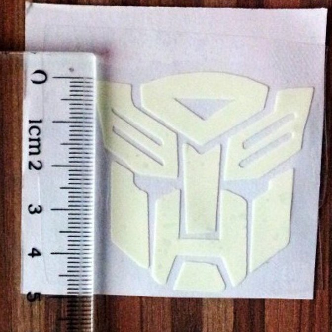 Custom die cut shape Alien green light glow sticker in the dark Cute cartoon luminous stickers
