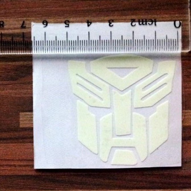 Custom die cut shape Alien green light glow sticker in the dark Cute cartoon luminous stickers