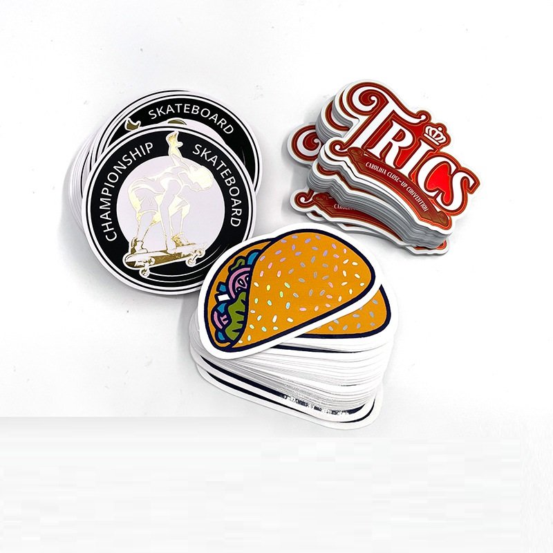 Attractive Printing Waterproof Vinyl Laser Holographic Die Cut Logo Cartoon Sticker