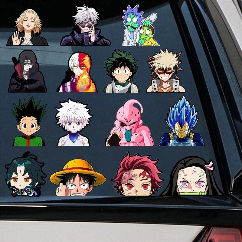 Cartoon Anime Sticker 3D Motion Sticker Waterproof Anime Figures Stickers M-847