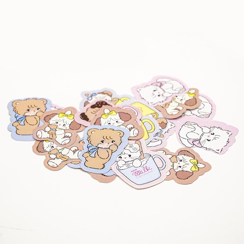 Customized Logo Waterproof Funny Kawaii Cartoon Full Color Vinyl Label Printing Manufacturer Die Cut Stickers For Kids