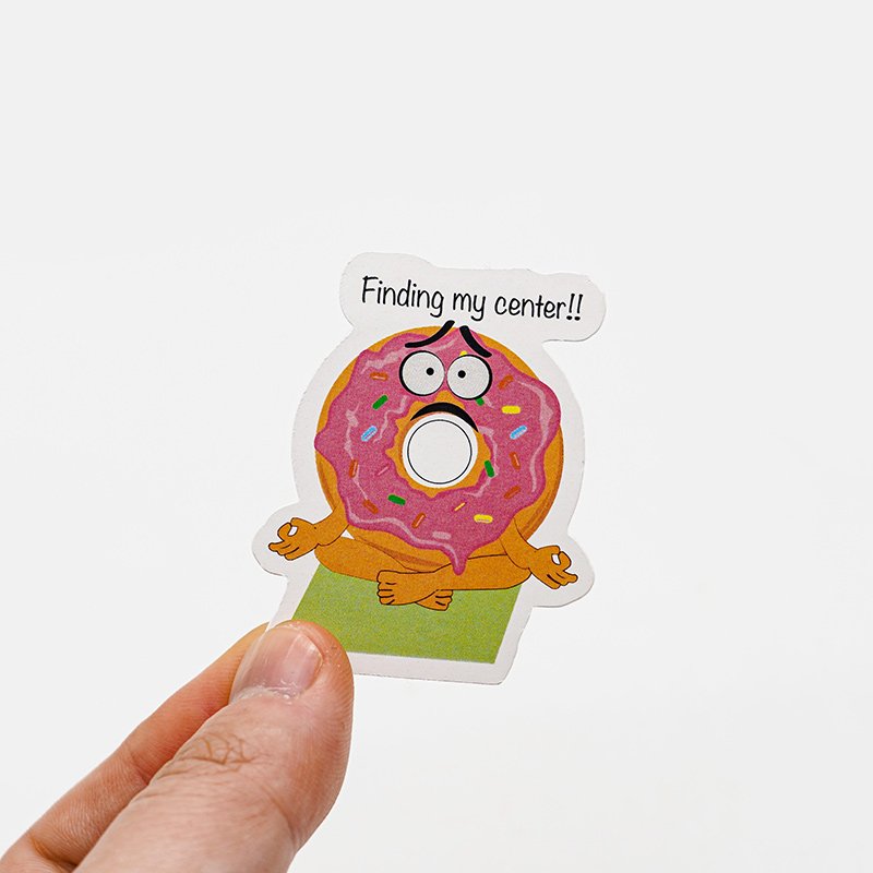 Customized Logo Waterproof Funny Kawaii Cartoon Full Color Vinyl Label Printing Manufacturer Die Cut Stickers For Kids