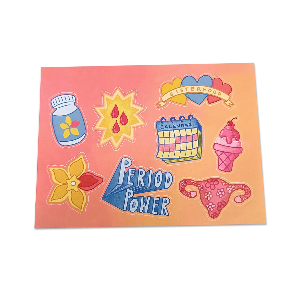 Custom Cartoon Style Adhesive Decorative Journal Scrapbook Stickers Waterproof Kiss Cut DIY PVC Paper Sticker Sheet Phone