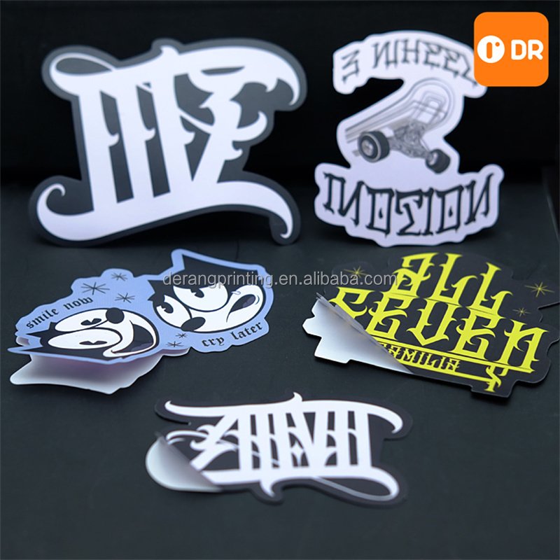 Transfer sticker cartoon shaped label PVC adhesive printing glass paper poster UV transparent sticker