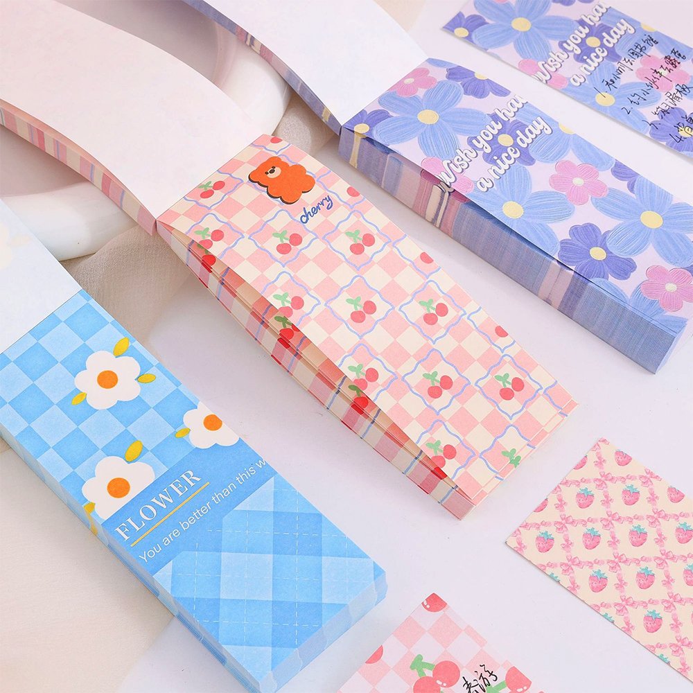 Customized Cute Cartoon Premium Ins Style PVC Adhesive Sticky Notes High-Value Holographic Stickers Students' Stationery Candle