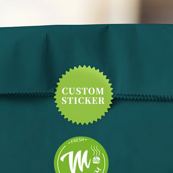 One-Stop Customization Logo Printed Sticker for Boxes Bags Recyclable Packaging Custom Clear Label Stickers Sets