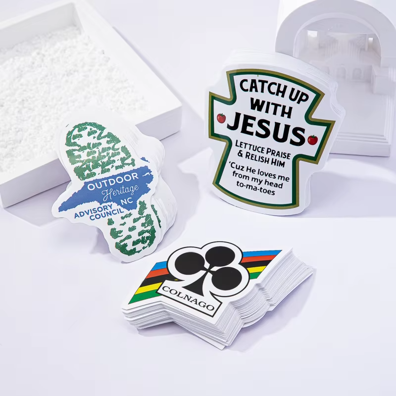 Custom Die Cut Vinyl Stickers Gift Craft Welcome Stickers Reusable Adhesive Decorative Outdoor For Promotion