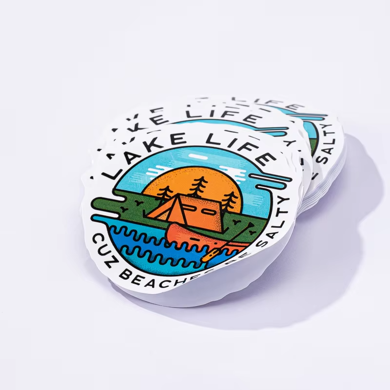 Custom Die Cut Vinyl Stickers Gift Craft Welcome Stickers Reusable Adhesive Decorative Outdoor For Promotion